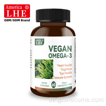 Shecome Vegane Omega-3-Algen-Softgels für die Herzgesundheit